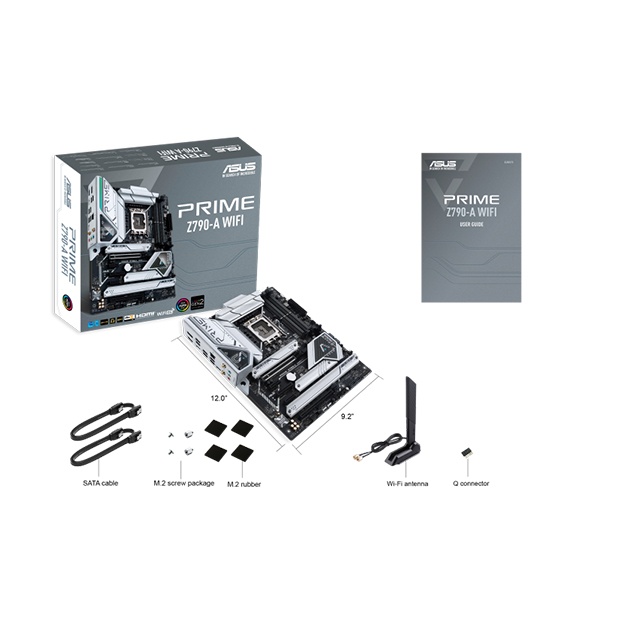 Tarjeta Madre Asus Prime Z790-A WIFI, ATX, 12th, 13th y 14th Gen Intel, LGA1700, DDR5 7000Mhz OC, x4 M.2, Aura Sync, Wi-Fi 6E, Bluetooth 5.2, Thunderbolt