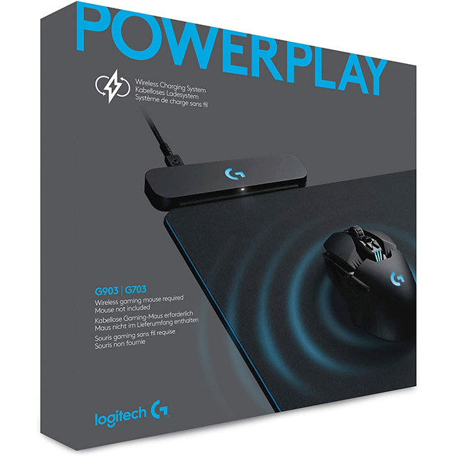 Mousepad Logitech Powerplay | Sistema inalámbrico de carga - 321 x 344 x 4 mm - 943-000208