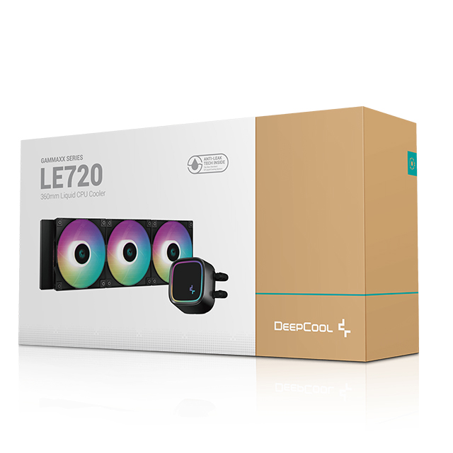 Enfriamiento Líquido DeepCool LE720, 360mm, 3 Ventiladores ARGB, Negro - R-LE720-BKAMMN-G-1