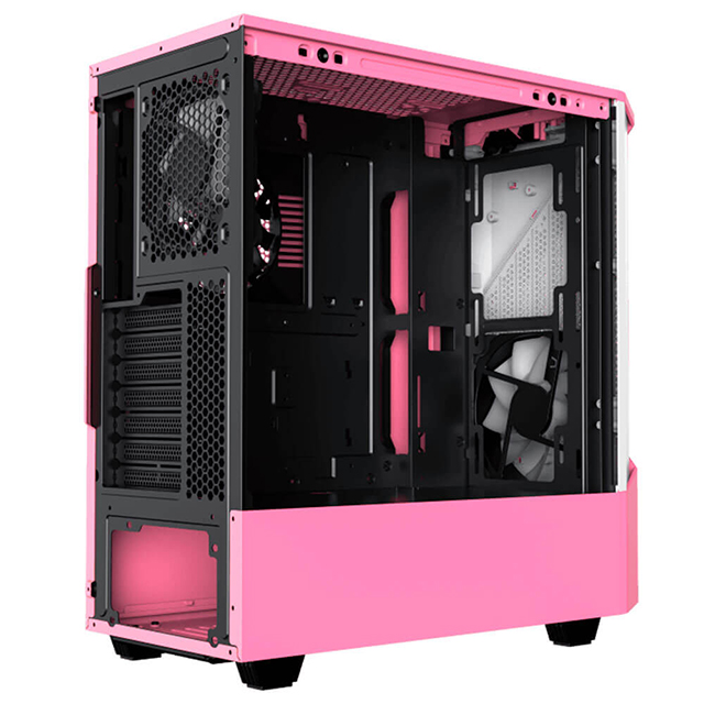 Gabinete Munfrost Panda Pro Pink, E-ATX, Cristal Templado, 2 Ventiladores ARGB