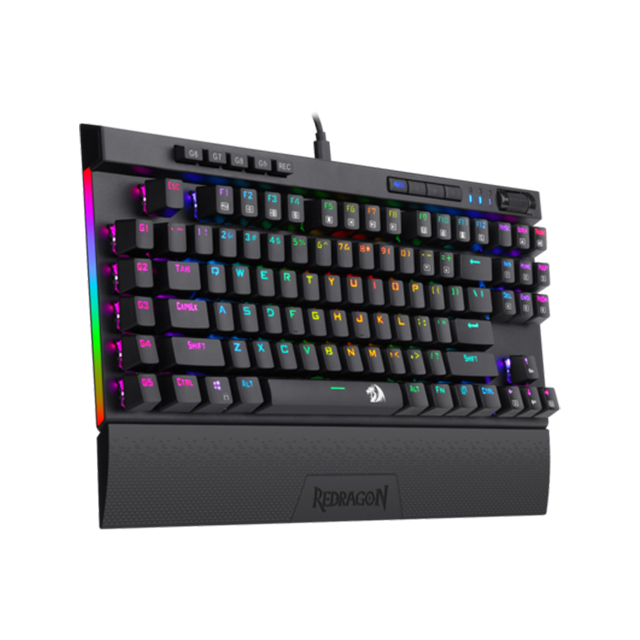 Teclado Mecanico Redragon Magic-Wand Pro K587RGB-PRO, TKL, Switches Redragon Red Opticos, Español