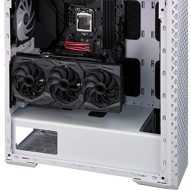 Gabinete XPG Defender Pro Blanco, Cristal Templado, 3 Ventiladores ARGB, Soporte GPU Vertical, ATX - DEFENDER PRO-WHCWW