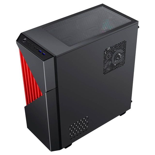 Gabinete Munfrost Panda Pro Red, E-ATX, Cristal Templado, 2 Ventiladores ARGB