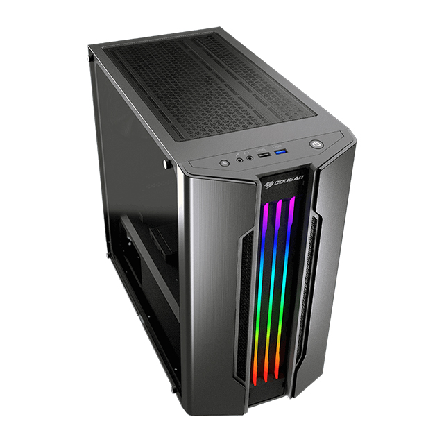 Gabinete Cougar Gemini M Iron-Gray, RGB, Cristal Templado, Micro ATX, 385TMB0.0001