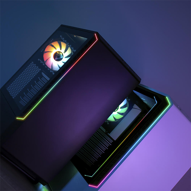 Gabinete Munfrost Panda Negro RGB, ATX, Cristal Templado, 1 Ventilador ARGB