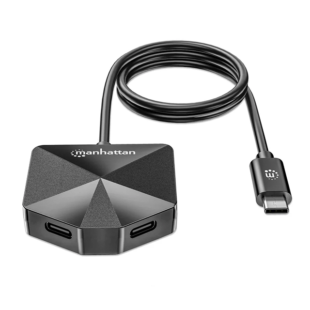 Hub USB-C Manhattan 181150, 4 Puertos (2×USB-A, 2×USB-C), USB 3.2 - 181150