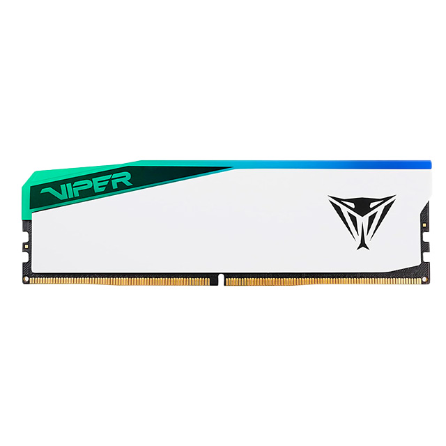 Memoria RAM Patriot Viper Elite 5, 16GB, 1x16, DDR5 5600Mhz, RGB, Blanco - PVER516G56C38W