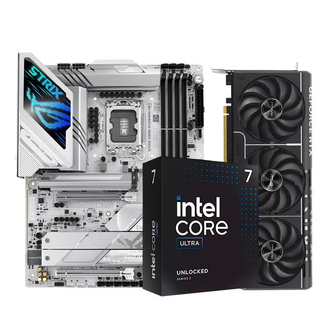 Combo RTX 5080 Ultra Prime | Intel Core Ultra 7 265K + Asus ROG Strix Z890-A Gaming WIFI + RTX 5080 Gaming Trio OC