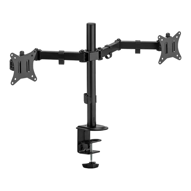Soporte Dual de Brazo para Doble Monitor Acteck Enforce Zone SM490, Sistema VESA, Inclinacion 45°, Rotacion 180° - AC-934602