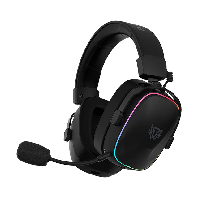 Diadema Gamer Balam Rush Aeon Expert HS1100, Inalámbrico, 3.5mm, Bluetooth, 2.4 MHz, Mic desmontable, Sonido 7.1, PC, Moviles, Consolas, RGB, Recargables, Negro - BR-938501