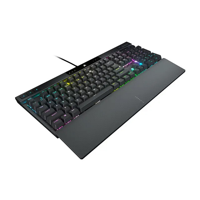 Teclado Mecánico Corsair K70 Pro con teclas PBT Double Shot Pro, Optico-Mecanico, RGB, Alámbrico, Negro, Ingles - CH-910941A-NA