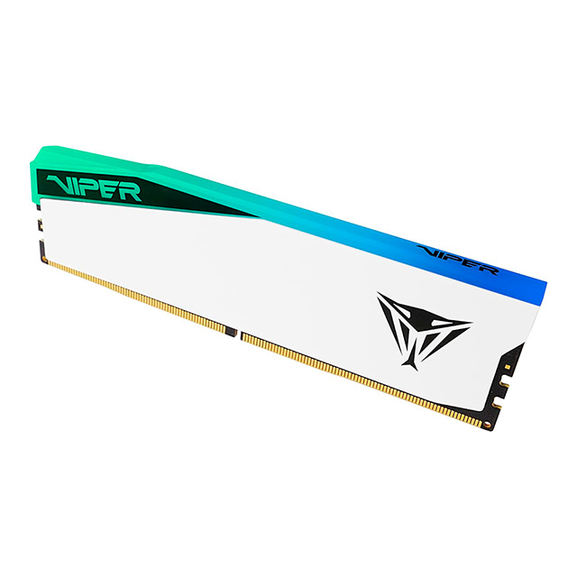 Memoria RAM Patriot Viper Elite 5, 16GB, 1x16, DDR5 5600Mhz, RGB, Blanco - PVER516G56C38W