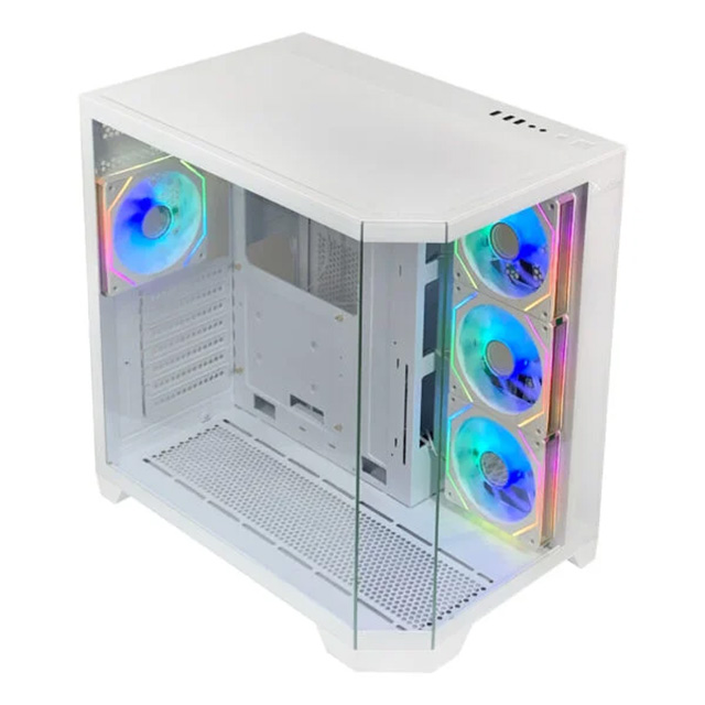 Gabinete Xzeal XZ150, ATX, Cristal Templado, 4x Ventiladores ARGB, blanco - XZGAXT1W