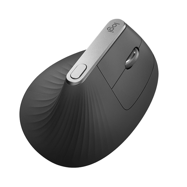 Mouse Ergonomico Logitech MX Vertical, 4 Botones personalizables, USB-C, USB Unifying, Bluetooth - 910-005449