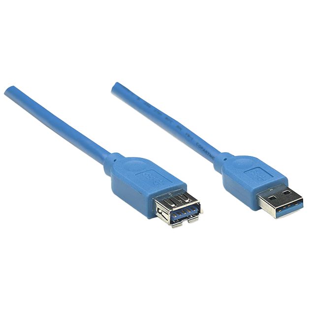 Cable Extensor USB-A 3.2, 3 Metros, Color Azul – 322447