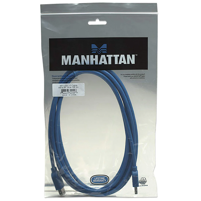 Cable Extensor USB-A 3.2, 3 Metros, Color Azul – 322447