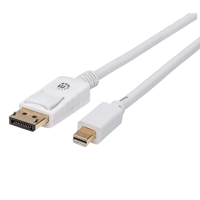 Cable Mini DisplayPort a DisplayPort Manhattan, 2 m, Macho a Macho, Blanco – 324748