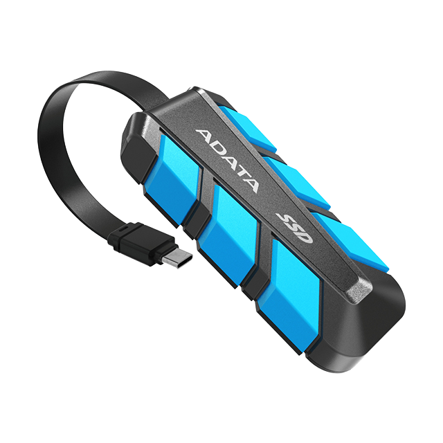 Unidad de Estado Sólido Externo ADATA SC740, 1000 GB, USB 3.2 Gen 2 Tipo C, Portátil, Azul – SC740-1000G-CBU