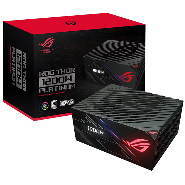 Fuente de Poder Asus ROG Thor 1200P, 1200W 80 Plus Platinum - ROG-THOR-1200P - DISPLAY