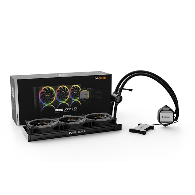 Enfriamiento Liquido Be Quiet! Pure Loop 2 FX, 360mm, 3 Ventiladores RGB, Silencioso - BW015