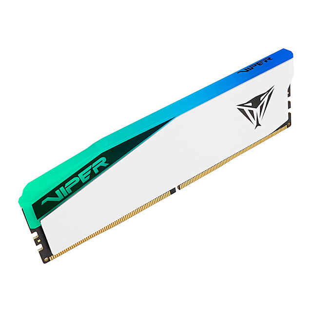 Memoria RAM Patriot Viper Elite 5, 16GB, 1x16, DDR5 5600Mhz, RGB, Blanco - PVER516G56C38W