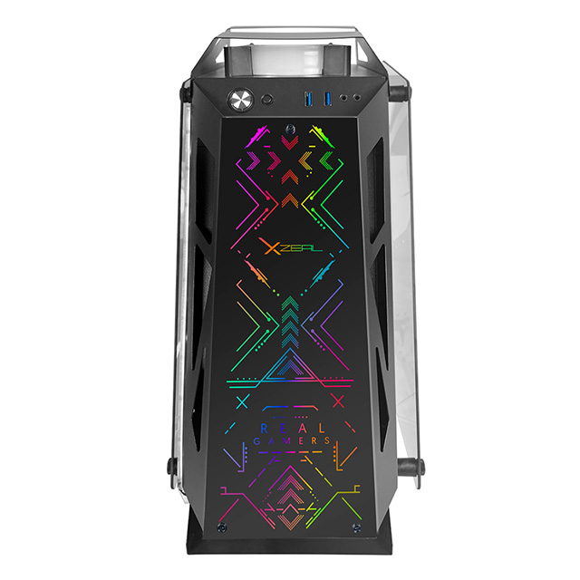 Gabinete Xzeal IR02, Micro-ATX, Cristal Templado, 4x Ventiladores ARGB, Negro - XZGAIRRGBB