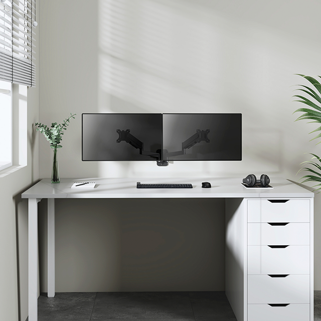 Soporte Universal para Dos Monitores Manhattan, 13–32", Escritorio, VESA 75/100 – 461627