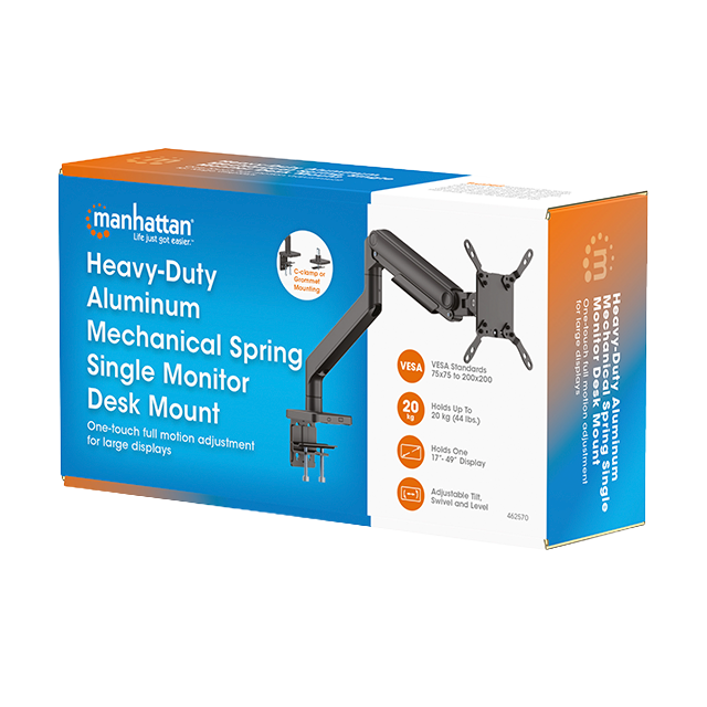 Soporte para Monitor Manhattan 17–49", Escritorio, VESA 75/100, Ajustable – 462570