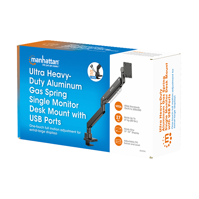 Soporte para Monitor Manhattan 17–57", Escritorio, VESA 75/100, Ajustable – 462594