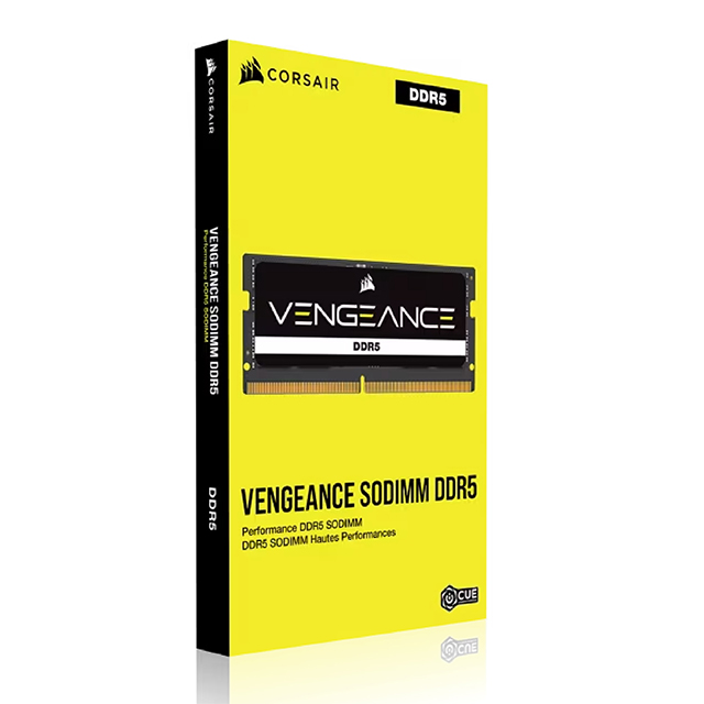 Memoria RAM Corsair Vengeance, 96GB, 2x48GB, DDR5, 5200MHz, CL44, SODIMM - CMSX96GX5M2A5200C44