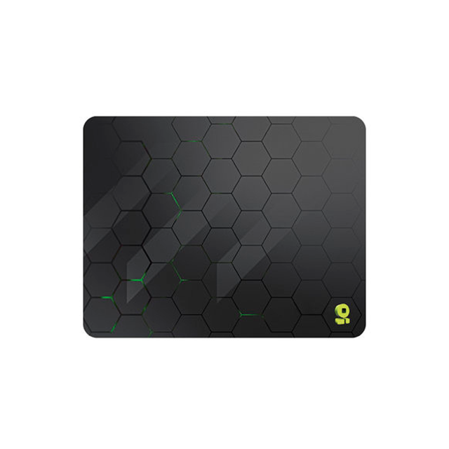 Mousepad Gamer Brobotix, Diseño Hexágono, Superficie Suave, Base Antiderrapante, Bordes Cocidos, Tamaño 31×40 cm, Color Gris - 6007075