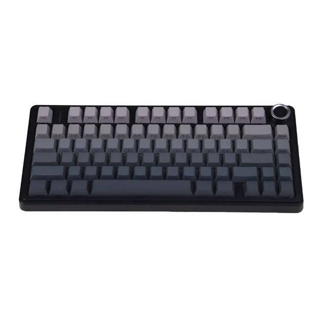 Teclado Mecánico Inalámbrico AULA F75 Pro Black/Gray, 75%, Reaper Switch, Triple Conexión, Gasket, RGB – 8500-0050