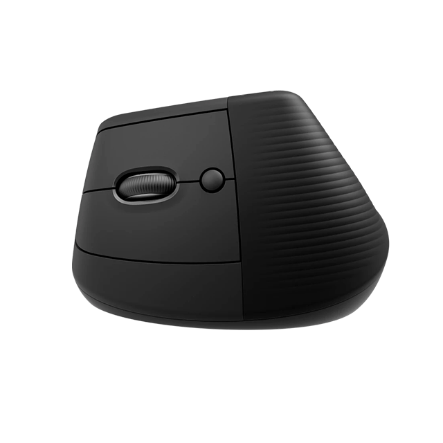 Mouse Ergonómico Logitech Lift Vertical, Inalámbrico, Zurdo, Bluetooth + USB Logi Bolt, Grafito – 910-006467