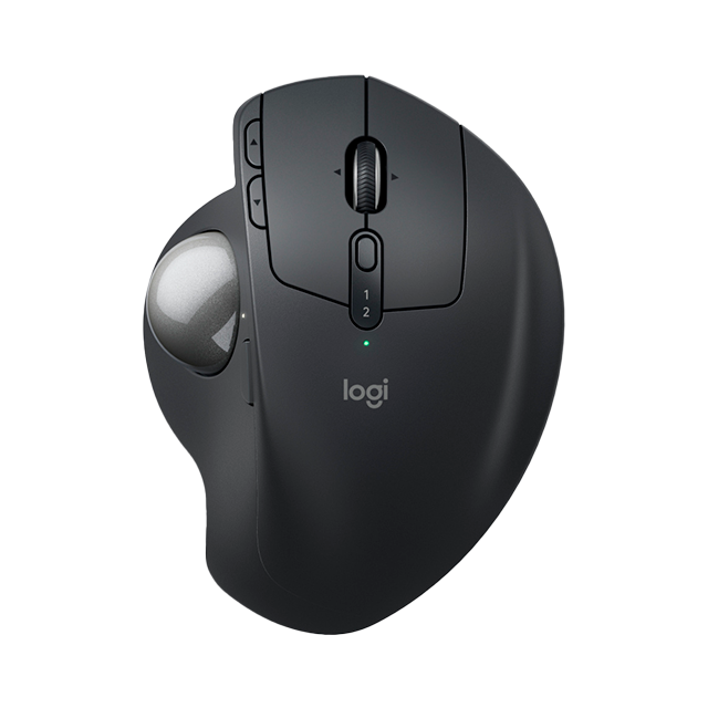 Trackball Inalámbrico Logitech MX Ergo S, Bluetooth / 2.4 GHz, ergonómico, grafito – 910-007261