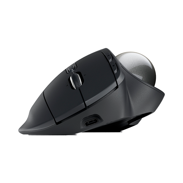 Trackball Inalámbrico Logitech MX Ergo S, Bluetooth / 2.4 GHz, ergonómico, grafito – 910-007261