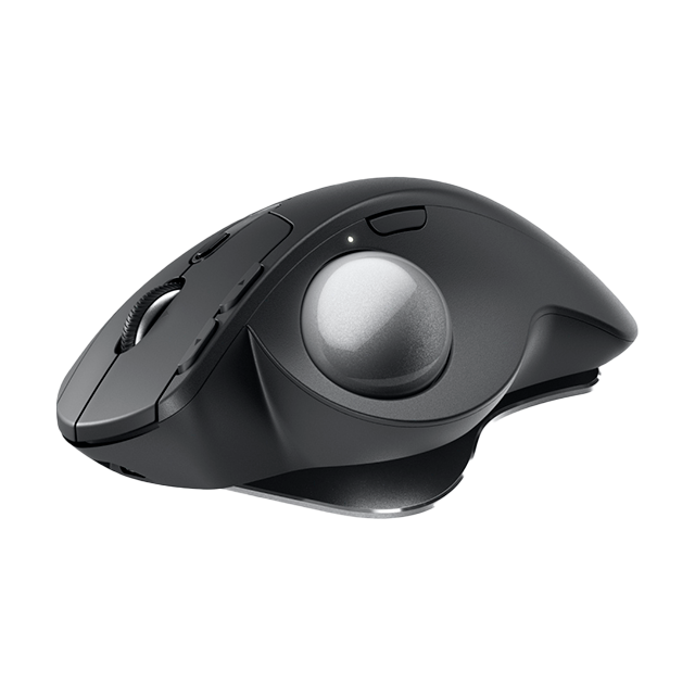 Trackball Inalámbrico Logitech MX Ergo S, Bluetooth / 2.4 GHz, ergonómico, grafito – 910-007261