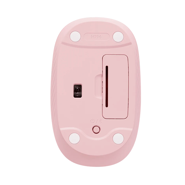 Mouse Logitech M196, Bluetooth, compacto, ambidiestro, color rosa – 910-007458