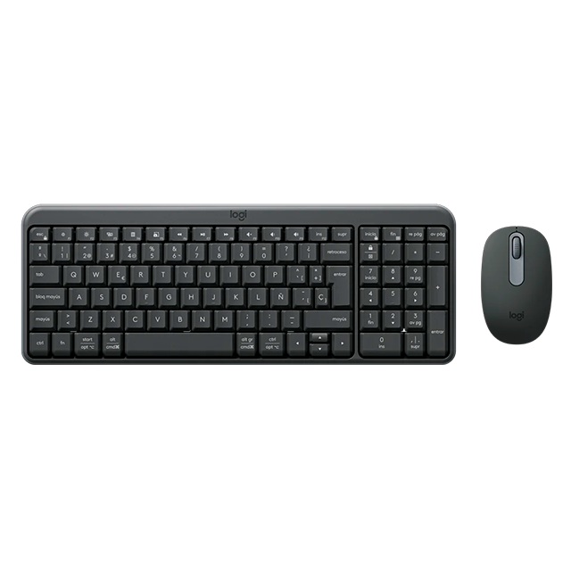 Combo Teclado y Mouse Logitech MK250 Inalámbrico, Compacto, Grafito – 920-013513