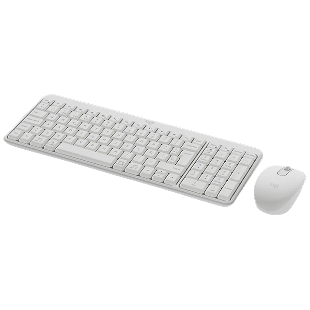 Combo Teclado y Mouse Logitech MK250 Inalámbrico, Compacto, Blanco – 920-013514