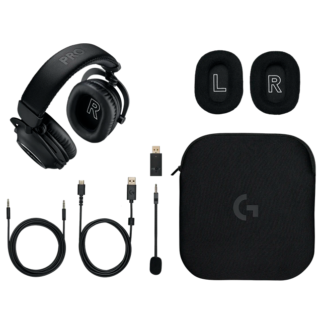Diadema Logitech G PRO X 2 LIGHTSPEED Inalámbricos, Sonido Pro, Drivers Grafeno, Negro – 981-001262