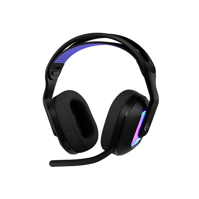 Diadema Gaming Logitech G522 LIGHTSPEED, RGB, Inalámbricos, Recargables, Sonido Surround, Micrófono Abatible, Color Negro - 981-001543