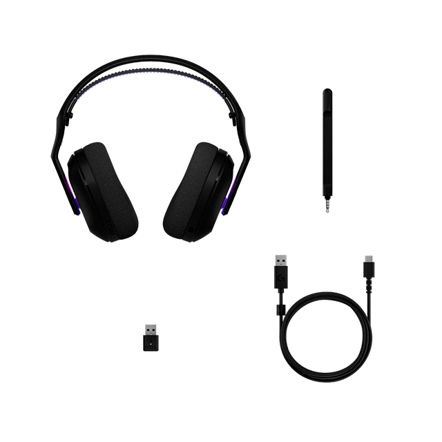 Diadema Gaming Logitech G522 LIGHTSPEED, RGB, Inalámbricos, Recargables, Sonido Surround, Micrófono Abatible, Color Negro - 981-001543