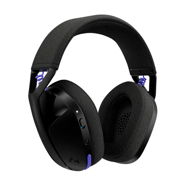 Diadema Gamer Inalámbricos Logitech G321 LIGHTSPEED, Bluetooth 5.2, 2.4 GHz, micrófono flip-to-mute, USB-C, negro – 981-001562