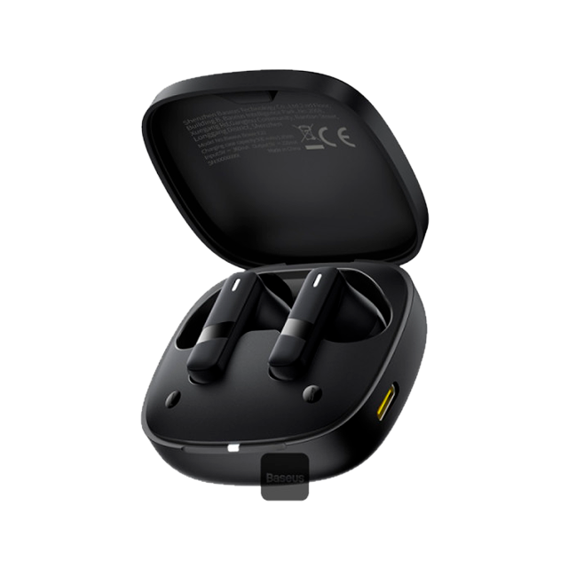 Audífonos Inalámbricos Baseus Bowie E20, Bluetooth 5.3, 33H con Estuche, IPX5, Negro – A00069700113-00