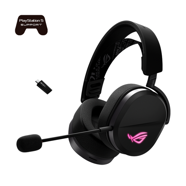 Audífonos ASUS ROG PELTA Wireless, Inalámbricos, con Micrófono, 60 h de Batería, Negro – A501 ROG PELTA/BLK