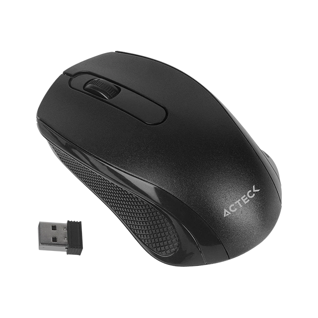 Mouse Inalámbrico Optimize MI240 Acteck, estándar, USB, negro – AC-928885