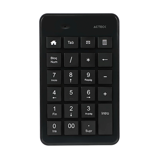Teclado Numérico Acteck Inspire Pad TN450, Inalámbrico, Bluetooth - AC-934176     