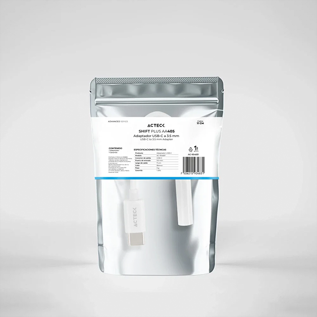 Adaptador USB tipo C a jack 3.5 mm Shift Plus AA405 Acteck – AC-934831