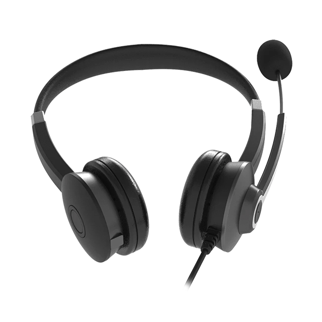 Diadema con micrófono Acteck Centric Pro HP640, USB, 2 m, On-Ear – Negro – AC-935319 