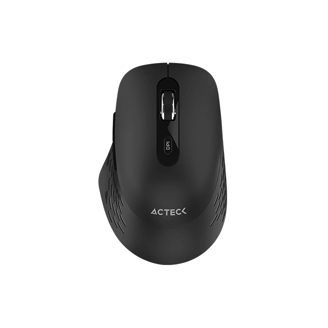 Mouse Acteck Optimize Flow MI480, RF Inalámbrico, Óptico, 1.600DPI, Negro - AC-939836